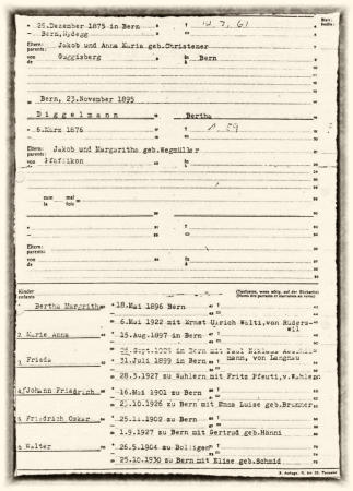 E.W. Stalder, Gemeindeschreiber Guggisberg, 24. Oktober 1951